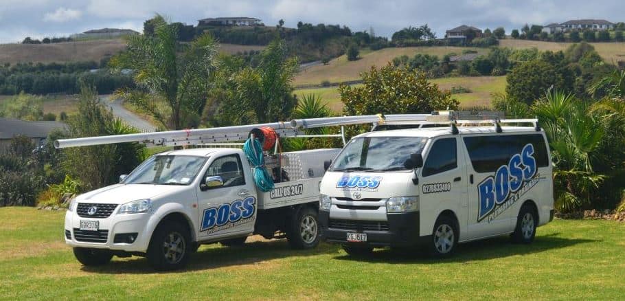 Boss plumbing service vans Whangareii